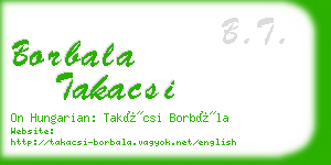 borbala takacsi business card